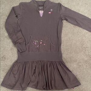 American Girl Purple Long-Sleeve Dress
